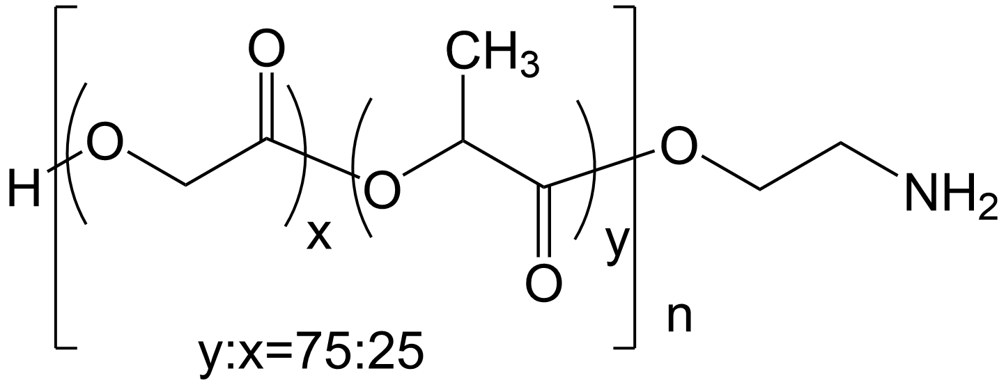 PLGA-NH2 biodegradable polymer structure