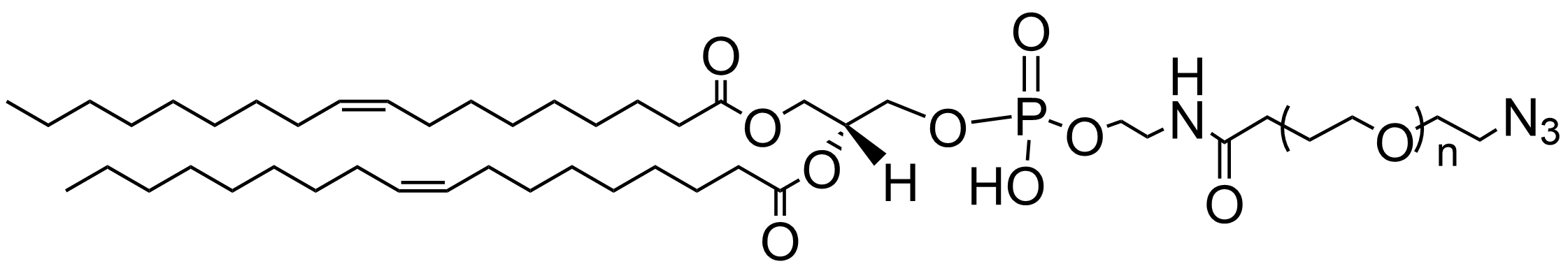 DOPE-PEG-N3 lipid structure