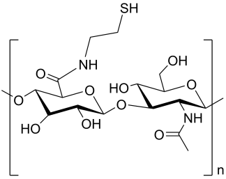 Hyaluronic acid-SH structure