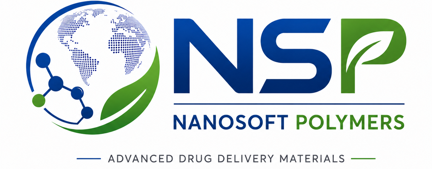 NSP Nanosoft Polymers logo – Advanced Drug Delivery Materials