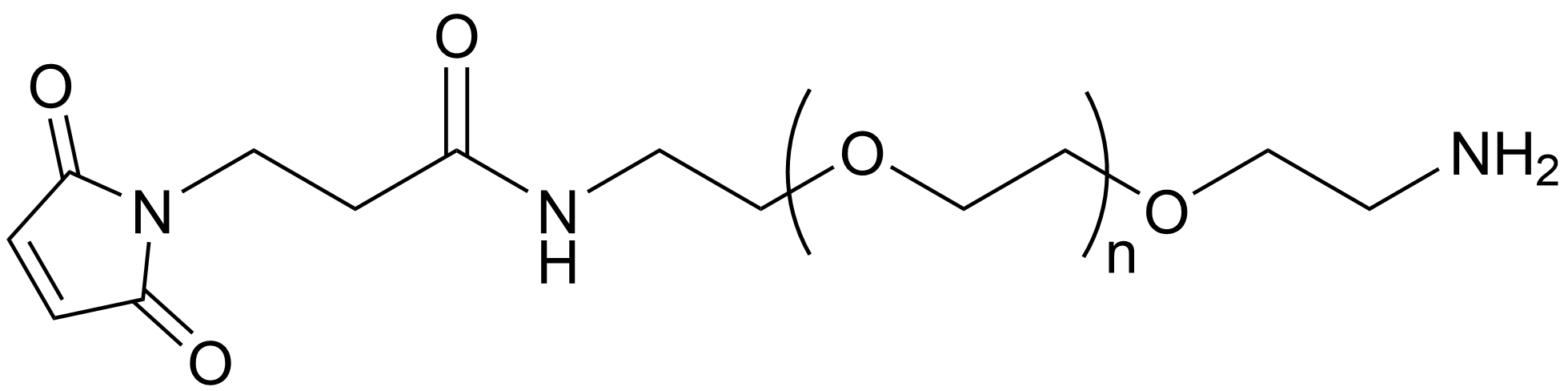 Maleimide-PEG-NH2 structure