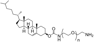 Cholesterol-PEG-NH2 structure