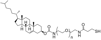 Cholesterol-PEG-SH structure