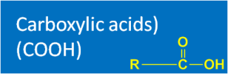 Carboxylic acids (COOH)