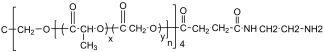 4-arm PLGA-NH2 structure