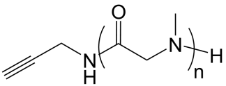 Alkyne-Polysarcosine polymer structure