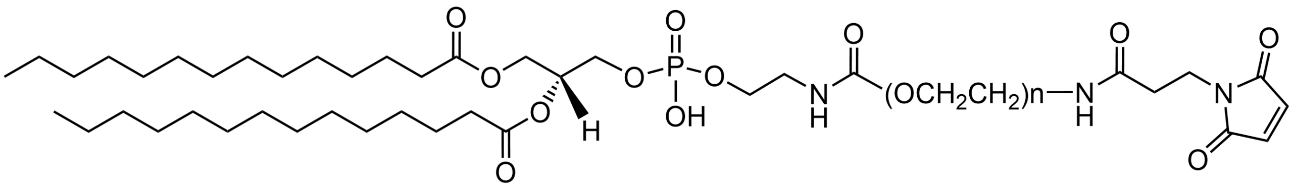 DMPE-PEG-Maleimide lipid structure