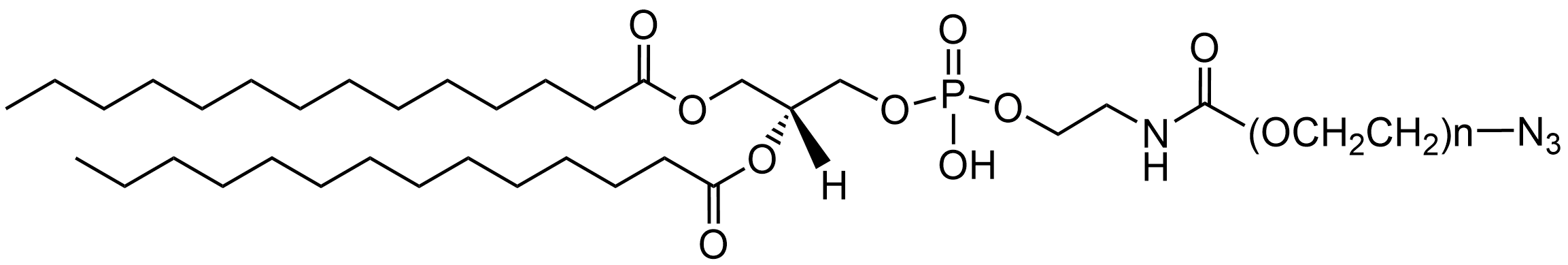 DMPE-PEG-N3 lipid structure