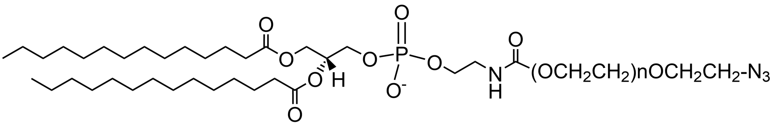 DMPE-PEG-N3 lipid structure