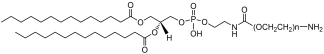 DMPE-PEG-NH2 lipid structure