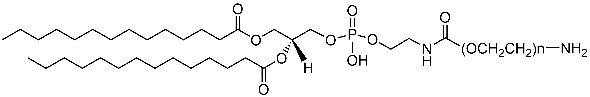 DMPE-PEG-NH2 lipid structure