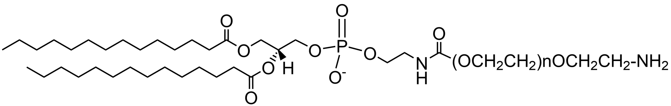 DMPE-PEG-NH2 lipid structure