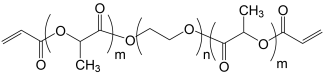 PDLLA-PEG-PDLLA diacrylate structure