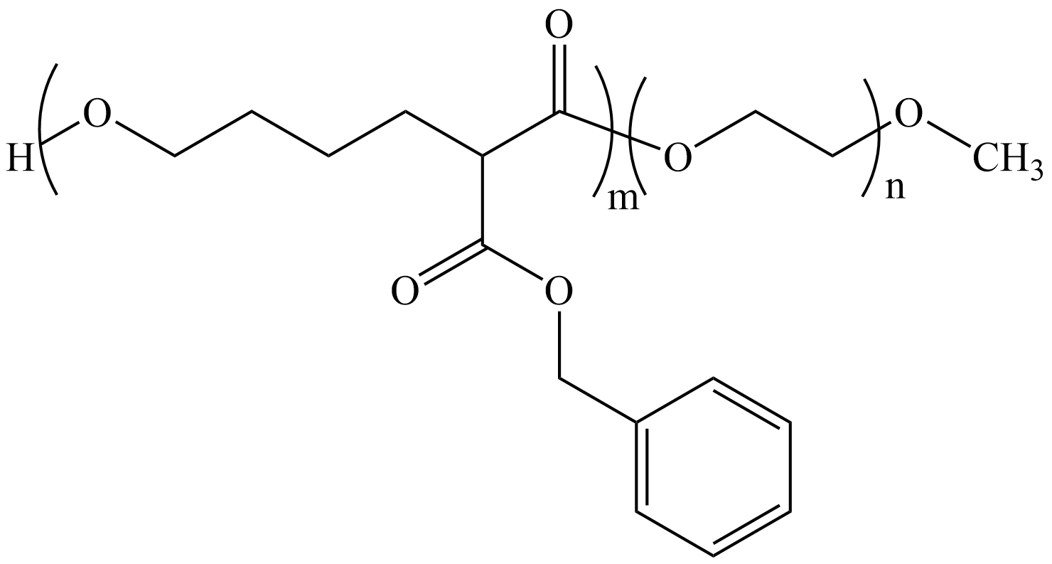 PBCL-PEG block copolymer structure