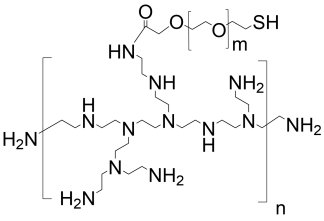 PEI-g-PEG-SH polymer structure