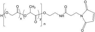 PLGA-Maleimide biodegradable polymer structure