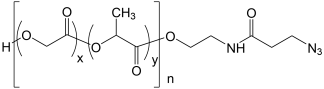 PLGA-N3 biodegradable polymer structure