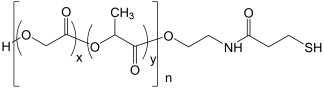 PLGA-SH biodegradable polymer structure