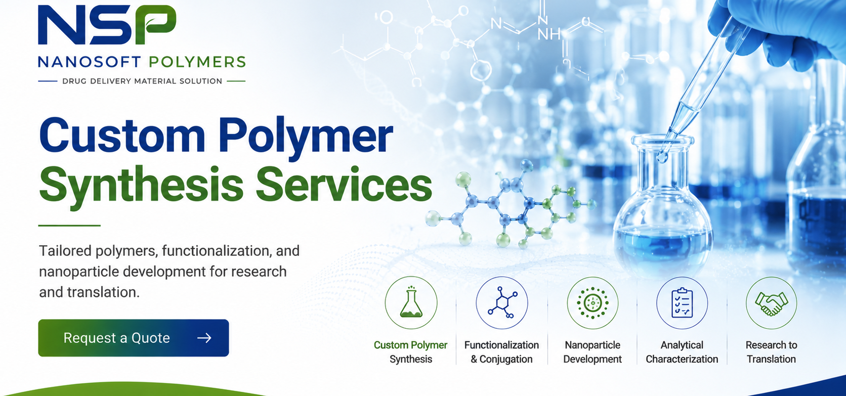 slide4-custom synthesis Biodegradable polymers including PLGA, PLA, PCL, and PEG copolymers